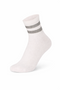 Sport Short Sock Grey Stripe