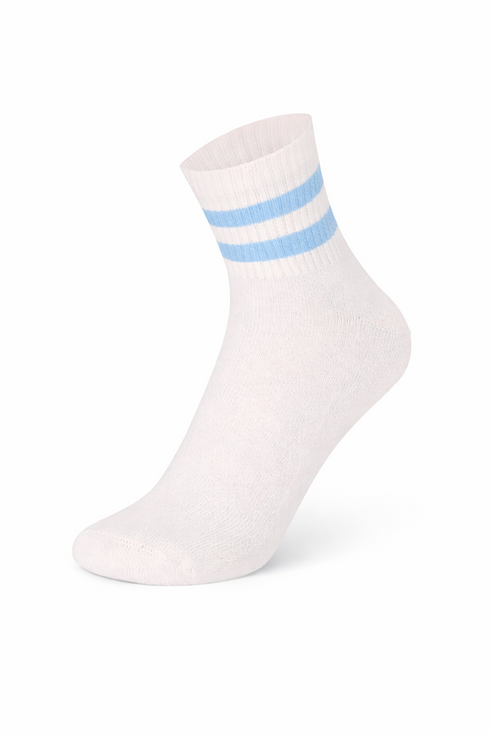 Sportive Short Sock Light Blue Stripe