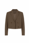 Blazer Double Breasted Mocca | NOTE: Levertijd 5-7 werkdagen