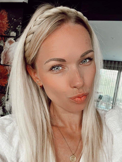 Haarzopf - Aschblond