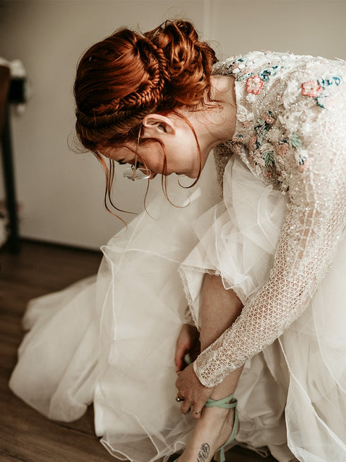 Haarzopf - Kastanienbraun