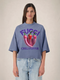 Cropped T-shirt Fucci Chili Pepper