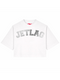Cropped T-shirt Jetlag Silver Foil