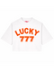Cropped T-shirt Lucky 777 Orange