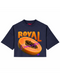 Cropped T-shirt Royal Orange