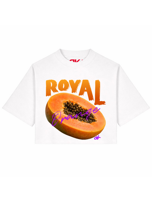 Cropped T-shirt Royal Orange