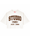 Cropped T-shirt Studio Paris Brown