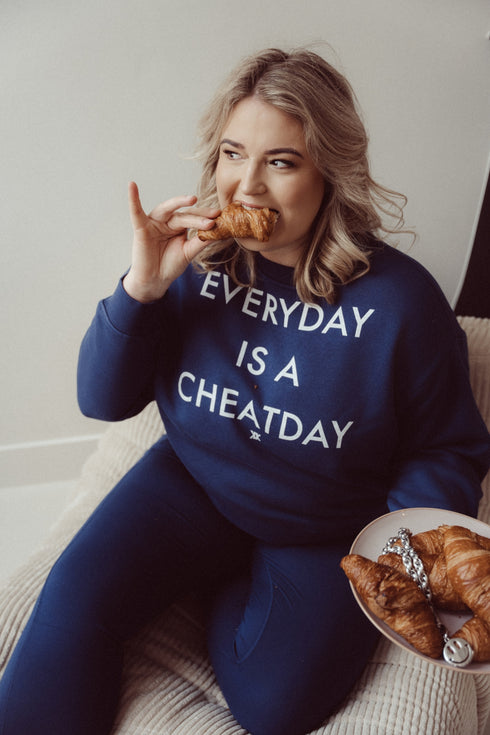 Boxy Sweater Everyday Is A Cheatday Offwhite