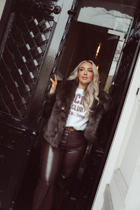 Fake Fur Brown Jack | NOTE: Levertijd 5-7 werkdagen