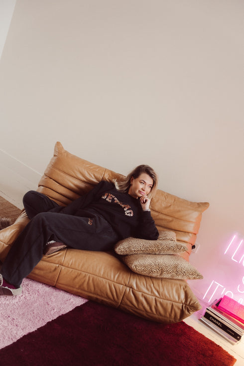 Jogger Washed Straight Leg Jetlag Leopard