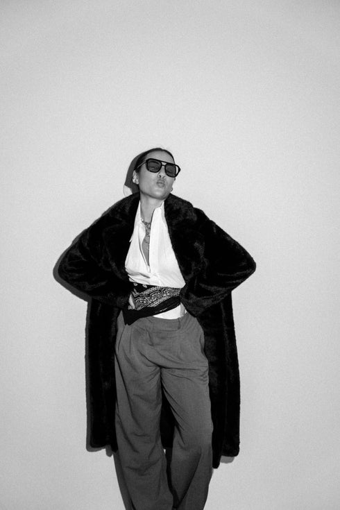 Fur Jack Long Black | NOTE: Levertijd 5-7 werkdagen