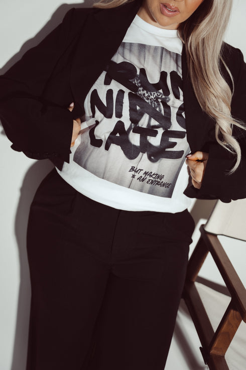 T-shirt Running Late