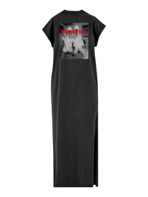 Dress Long Weekend Vibes Red - Washed Black