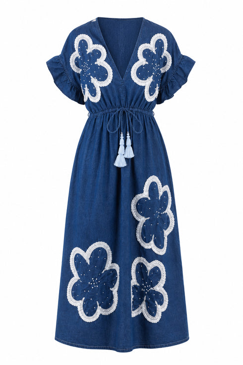 The Flower Jeans Dress