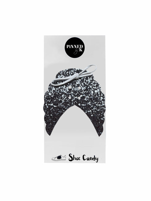 Fransen Candy Glitter Runder Blitz - Schwarz