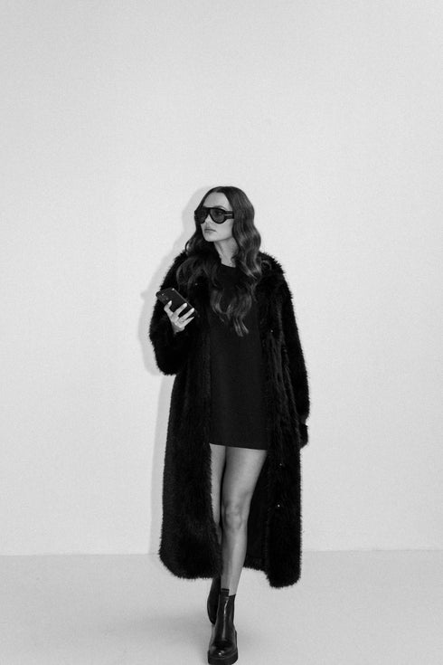 Fur Jack Long Black | NOTE: Levertijd 5-7 werkdagen