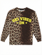 Sweater Leopard Ski Vibes Neon Yellow Velvet - Multi Color