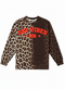 Sweater Leopard Ski Vibes Neon Red Velvet - Multi Color
