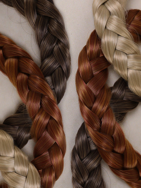 Haarzopf - Kastanienbraun