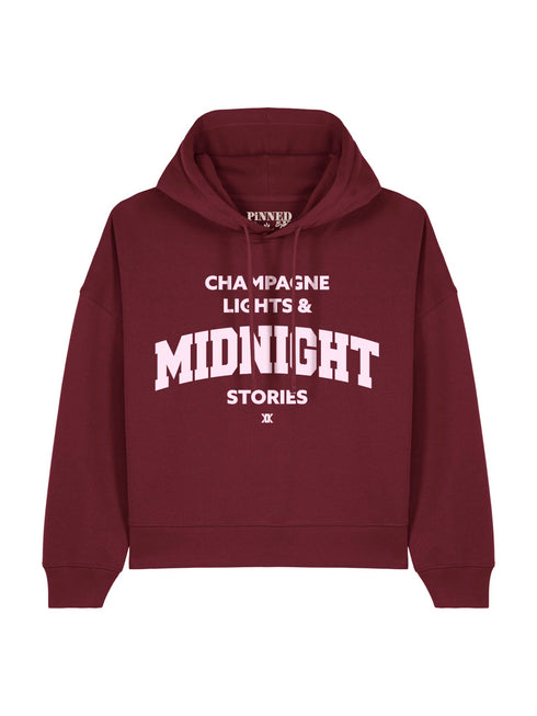 Hoodie Boxy Midnight Light Pink