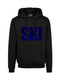 Hoodie Ski Navy Blue Velvet