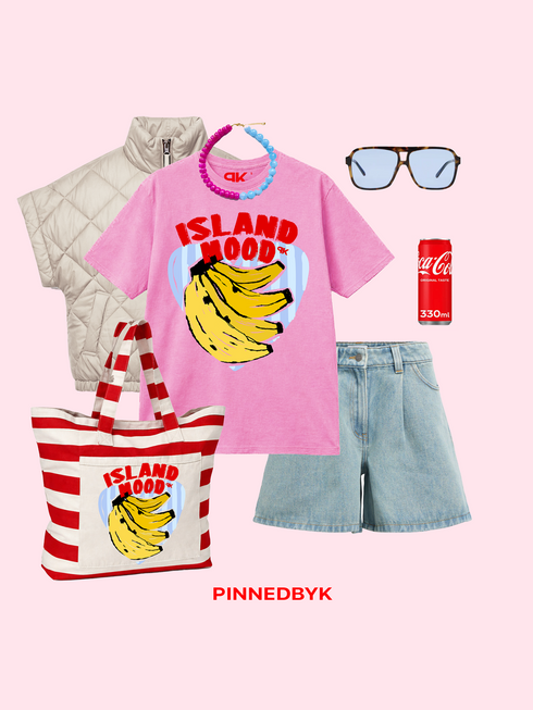 Canvas Bag Striped Island Mood