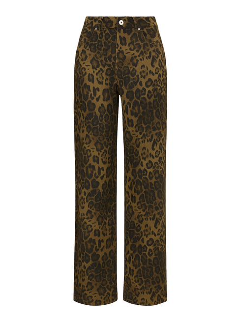 Leopard Big Jeans