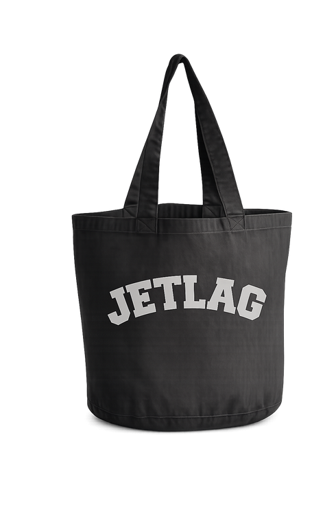 Canvas Bag Jetlag Silver Foil