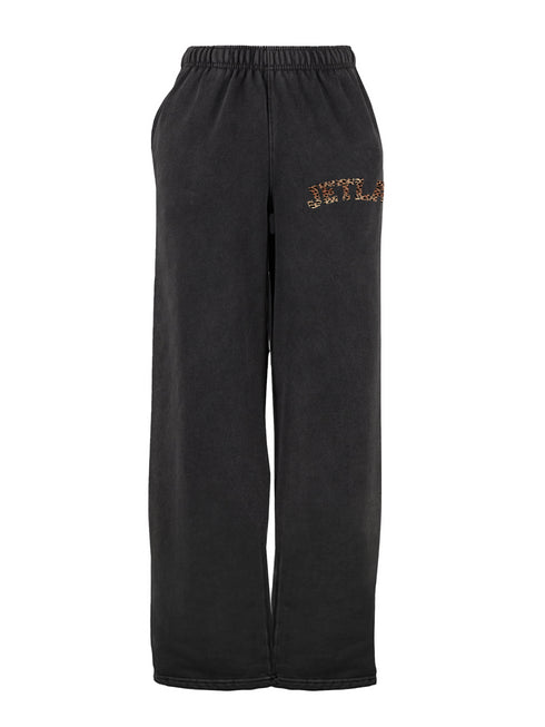 Jogger Washed Straight Leg Jetlag Leopard