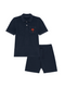 Jungen Frottee Set Palme Mini Neon Orange Samt | HINWEIS: Lieferzeit 5-7 Werktage