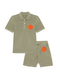 Jungen Frottee Set Smiley Neon Orange Samt | HINWEIS: Lieferzeit 5-7 Werktage