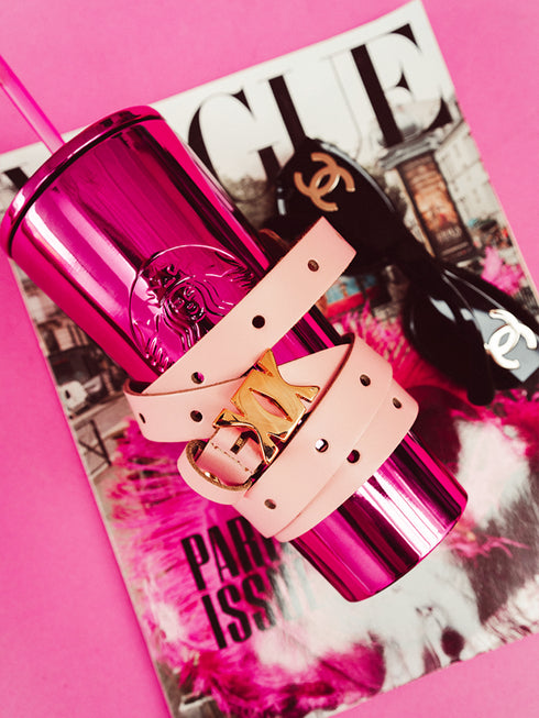 Leather Belt Shine Gold PBK