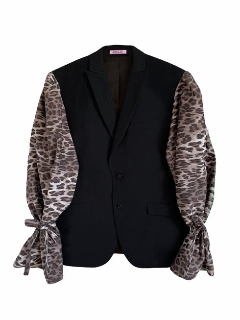 Limitierter handgefertigter Blazer Jassie Leopard