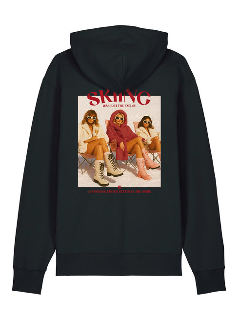 Limited Hoodie Skiing was just the excuse Back