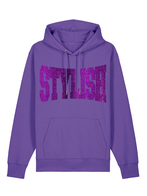 Limited Hoodie Stylish Purple Glitter