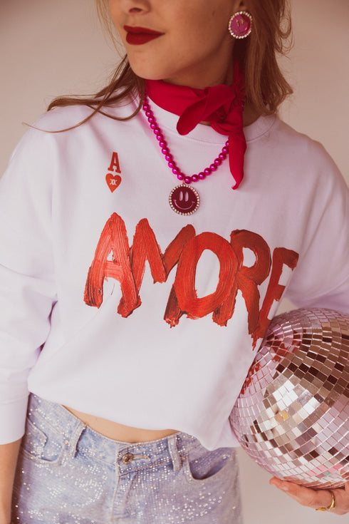 Kastenförmiger Pullover Amore