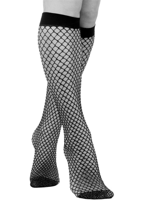 Netzstrumpfhose lang - Schwarz
