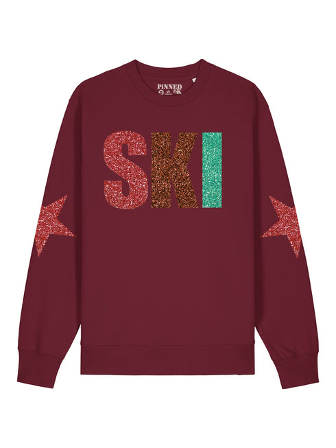 Regular Sweater Ski Multi Glitter