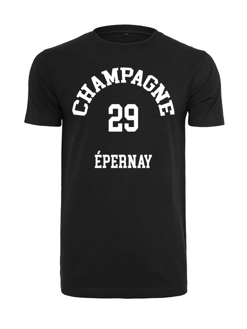 T-Shirt Champagner Erpernay Schwarz