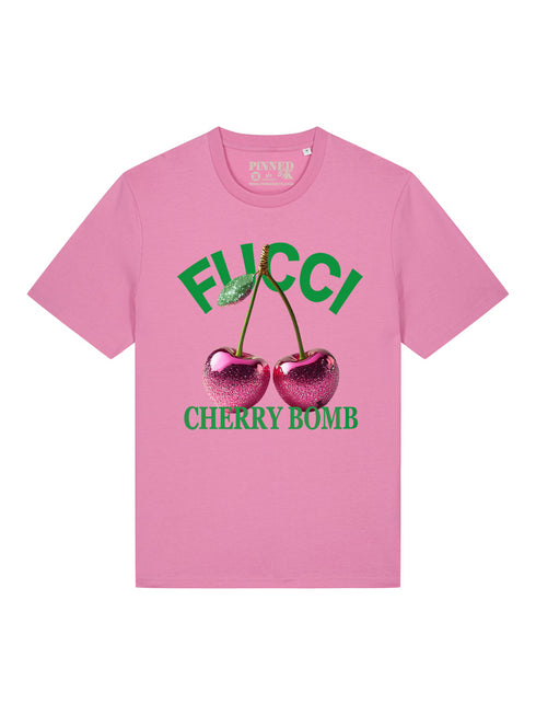 Regular T-Shirt Curve Fucci Cherry Bomb - Bubble Pink