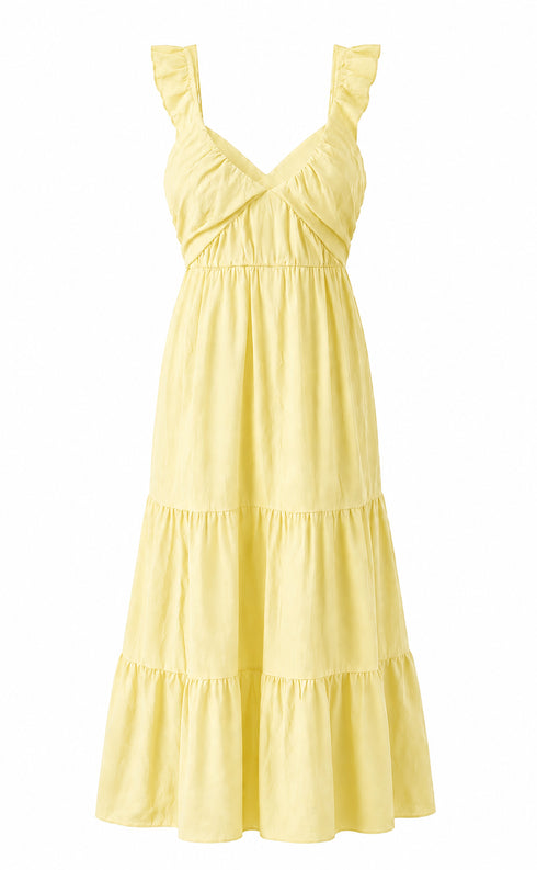 Ruffle Dress Long