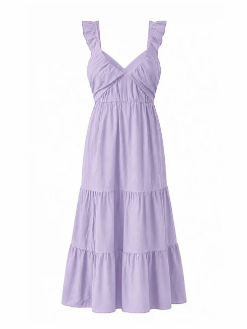 Ruffle Dress Long