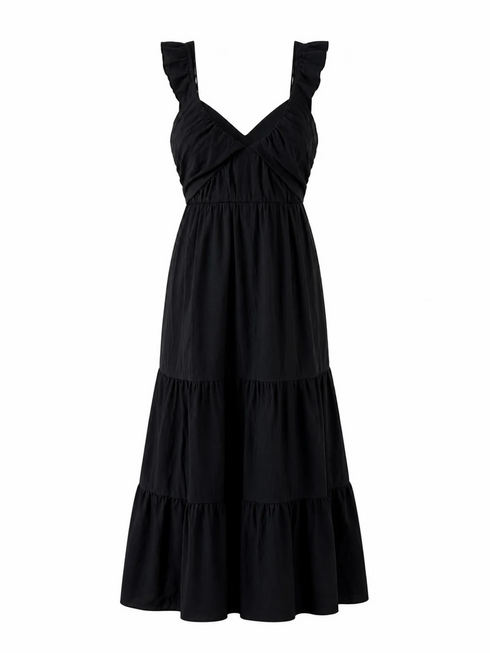 Ruffle Dress Long