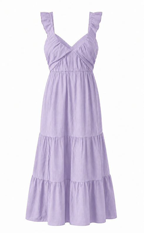 Ruffle Dress Long