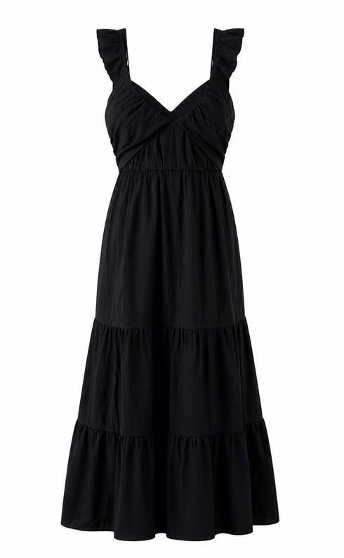 Ruffle Dress Long