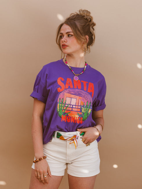 Kastenförmiges T-Shirt Santa Monica