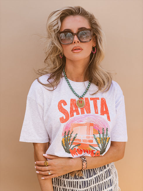 Kastenförmiges T-Shirt Santa Monica