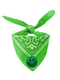 Scarf 3D Smiley Green Glitter - Green