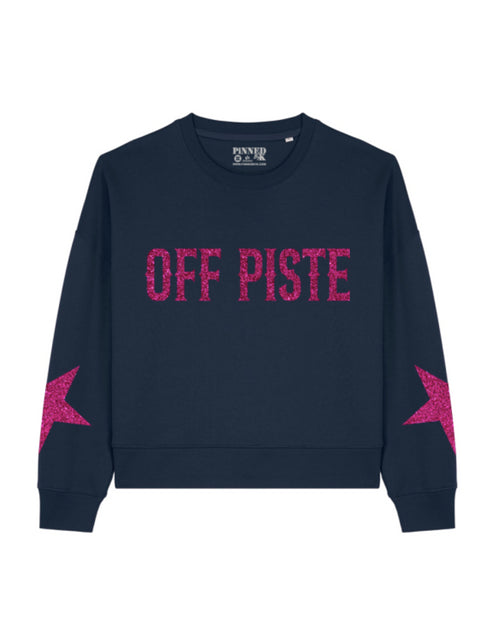 Boxy Sweater Off Piste Hot Pink Glitter