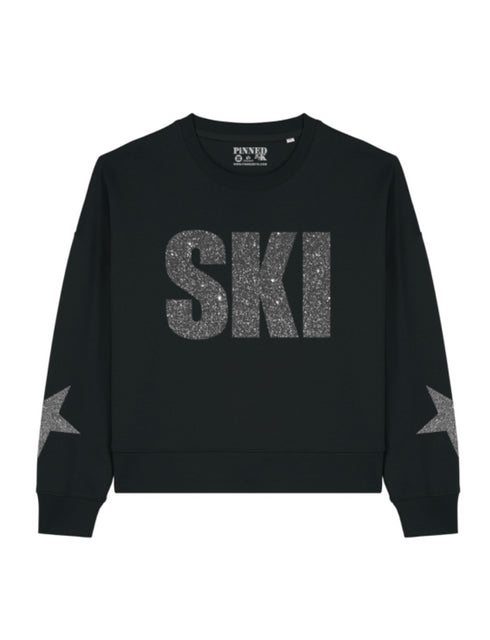 Boxy Sweater Ski Grey Glitter